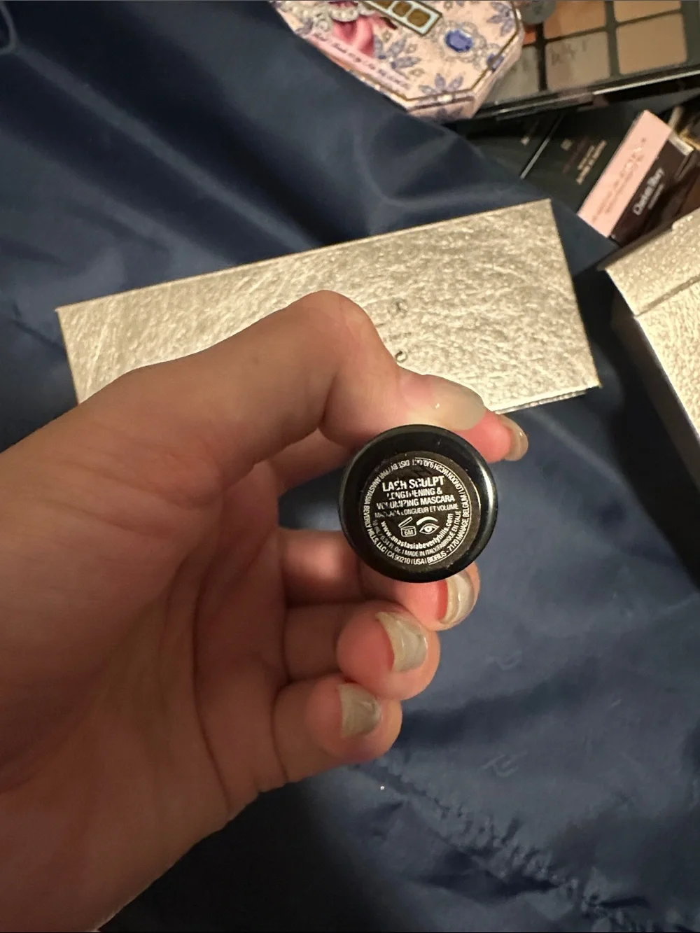 Anastasia BH Rose metals Eyeshadow Palette and mascara- Warm Rose/Gold Shades